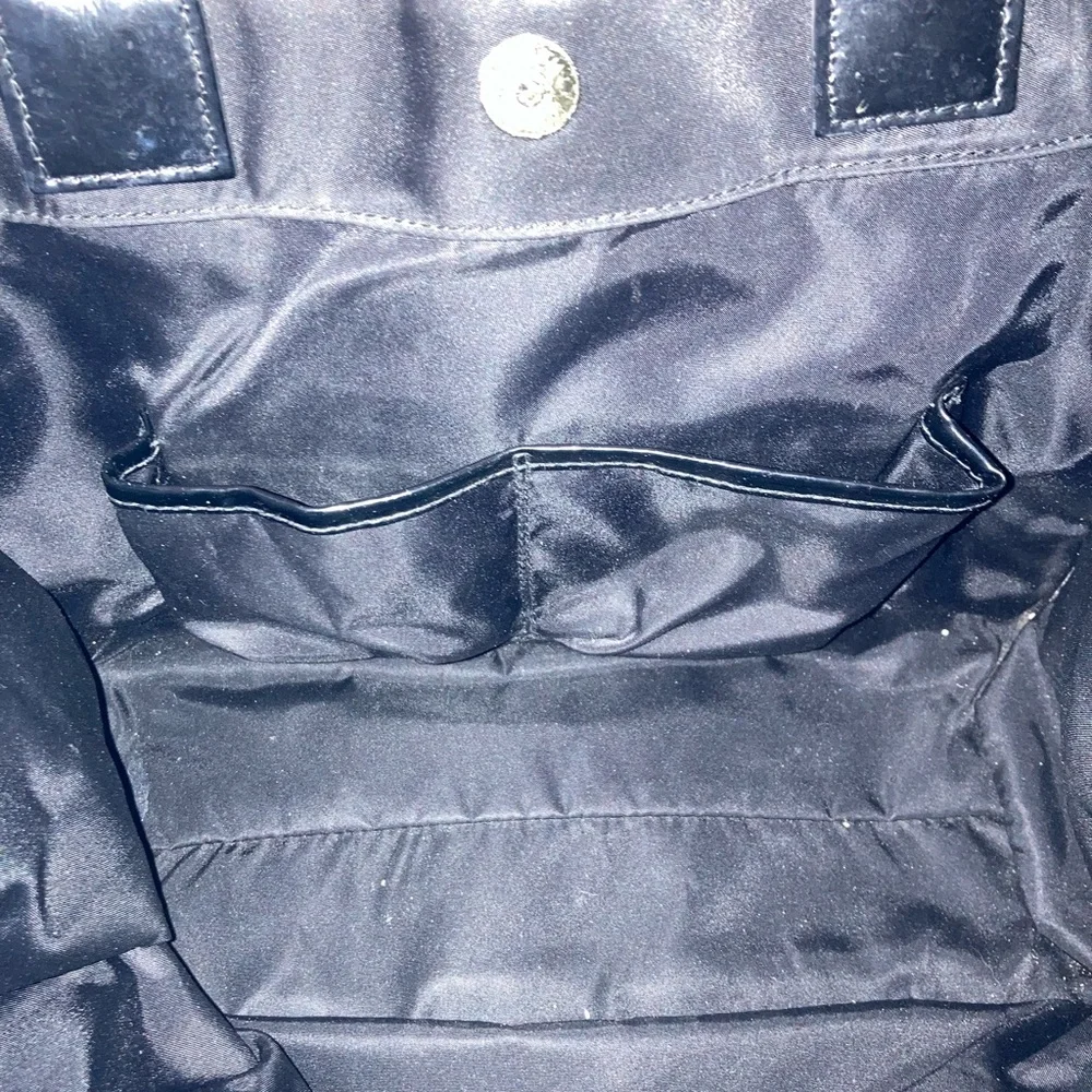 Tory Burch Ella Black Patent leather & Nylon Tote - Picture 10 of 10